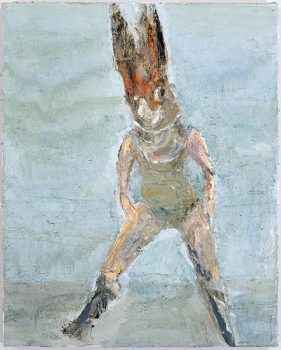 Lapine univers mit roter Maske, 2006, oil on canvas, 50 x 40 cm