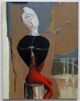 Selbstportrait nach de Chirico, weiblich