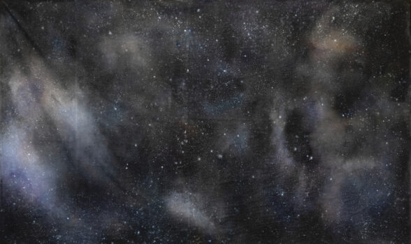 Universum, 2019/20, ink on cotton, 360 x 580 cm