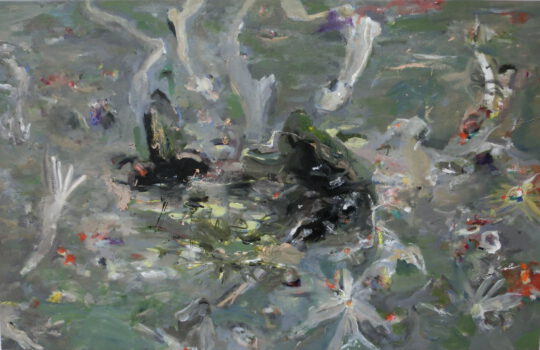 Fragilité des fleurs, Bouquet, 2016, oil on canvas, 130 x 170 cm